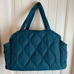 Vera Bradley Quilted Teal Travel Tote